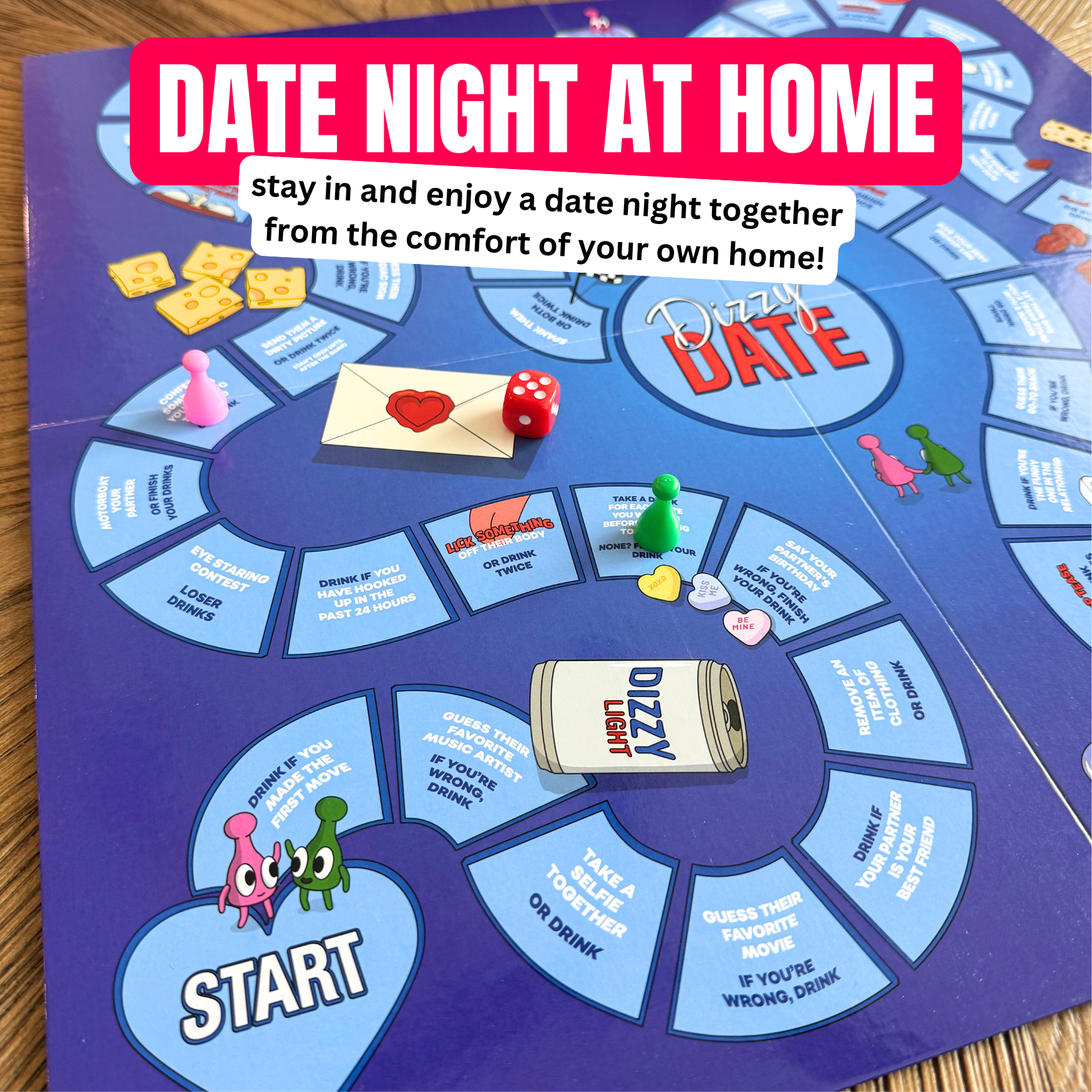 Dizzy Date - Couples Drinking Board Game