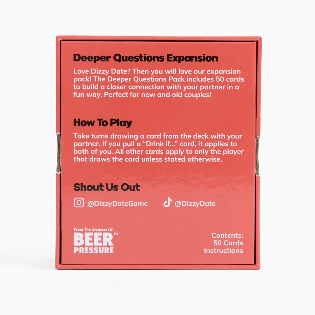 Dizzy Date - Deeper Questions Expansion Pack