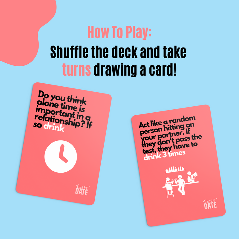 Dizzy Date Deeper Questions Expansion Pack. The Card Game for Date