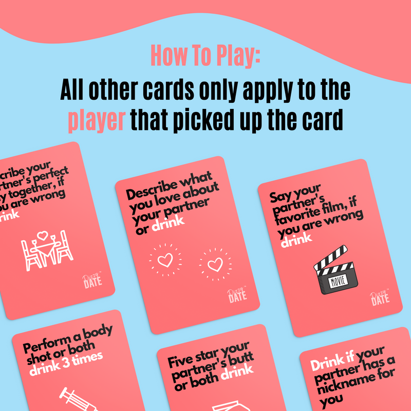 Dizzy Date - The Card Game for Couples, Date Nights, Game Nights, and ...